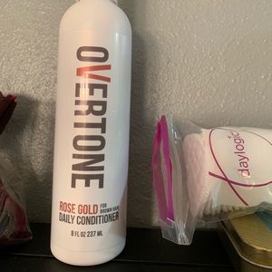 Overtone rose gold for brown hair conditioner